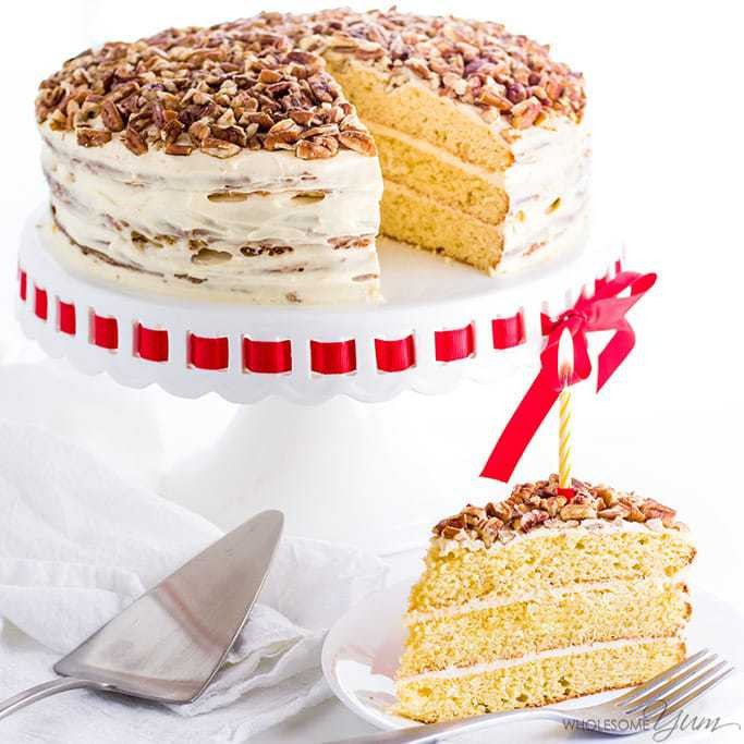 Keto Birthday Cake Recipe
 Vanilla Gluten Free Keto Birthday Cake Recipe Sugar Free