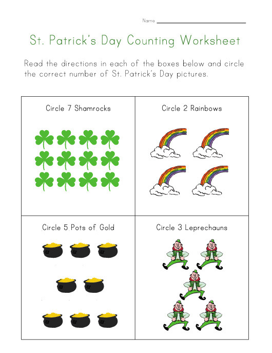 Preschool St Patrick Day Activities
 Crafts Actvities and Worksheets for Preschool Toddler and