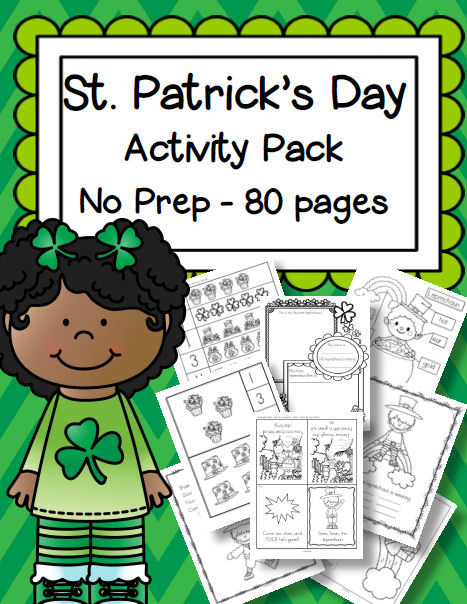 Preschool St Patrick Day Activities
 St Patrick s Day Printable Activities No Prep Preschool
