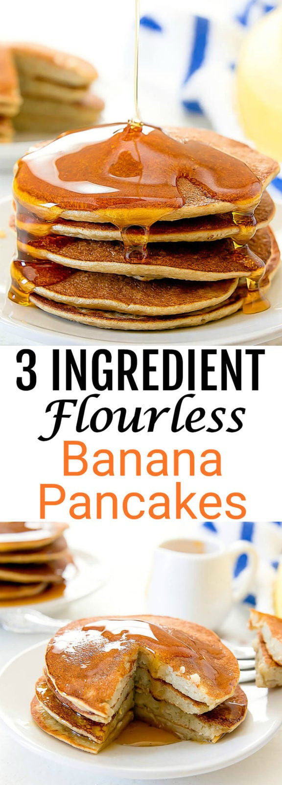3 Ingredient Banana Pancakes
 3 Ingre nt Flourless Banana Pancakes Kirbie s Cravings