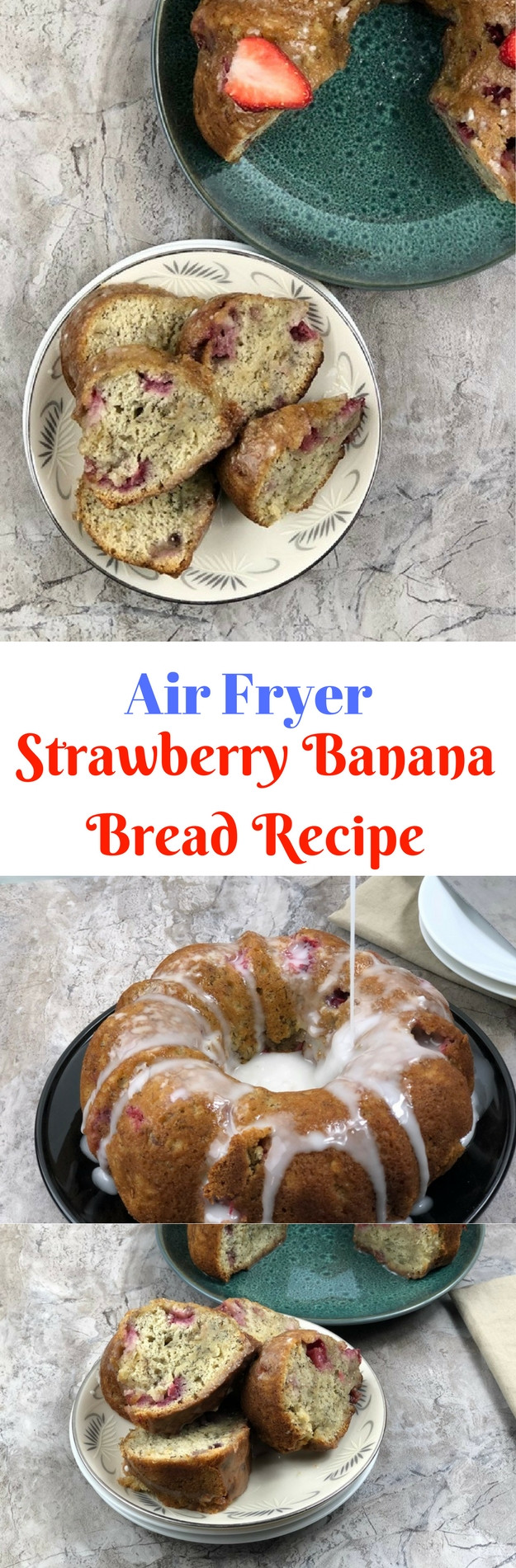 Air Fryer Banana Bread
 Air Fryer Strawberry Banana Bread Recipe ⋆ by Pink