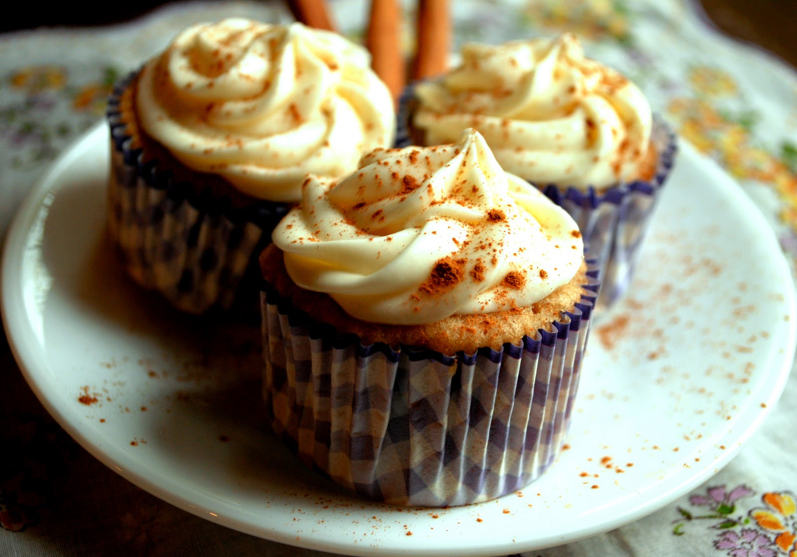 Apple Cider Cupcakes
 Apple Cider Cupcakes with Cider Spiked Cream Cheese