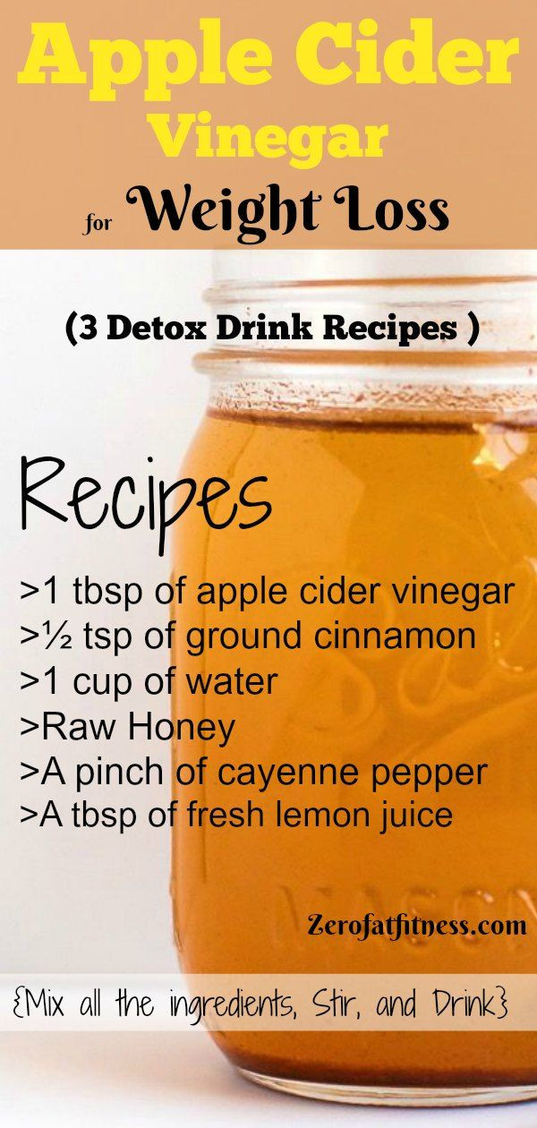 Apple Cider Vinegar Weight Loss Recipe
 Apple Cider Vinegar for Weight Loss 3 Detox Drink