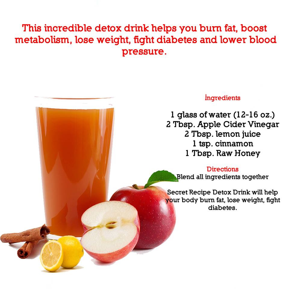 Apple Cider Vinegar Weight Loss Recipe
 Burn Fat Boost Metabolism Lose weight Fight diabetes