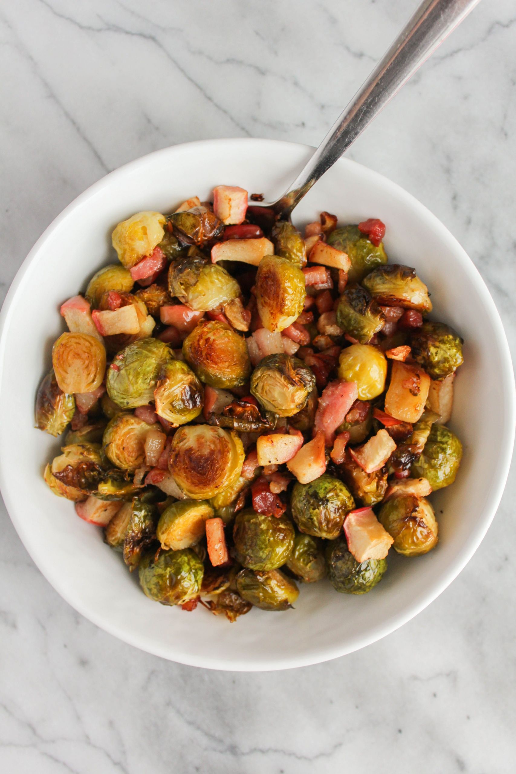 Apple Side Dishes
 Roasted Brussels Sprouts with Apples and Pancetta Our