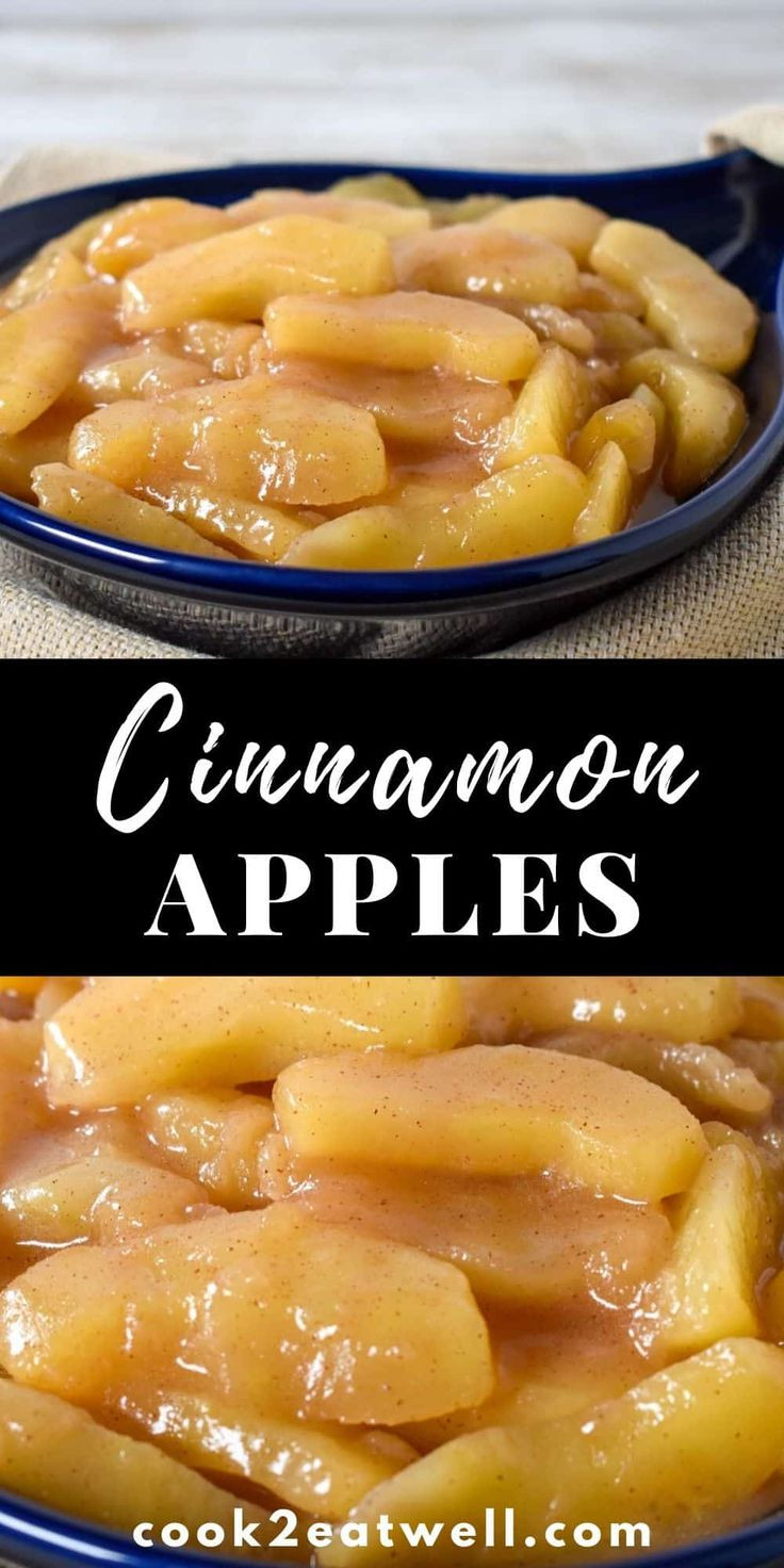 Apple Side Dishes
 These cinnamon apples make a delicious side dish or