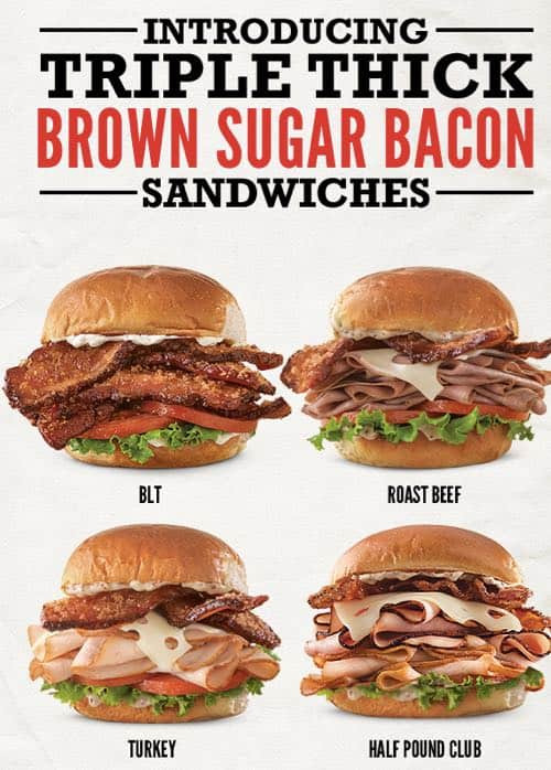 Arbys Brown Sugar Bacon Sandwiches
 GrubGrade