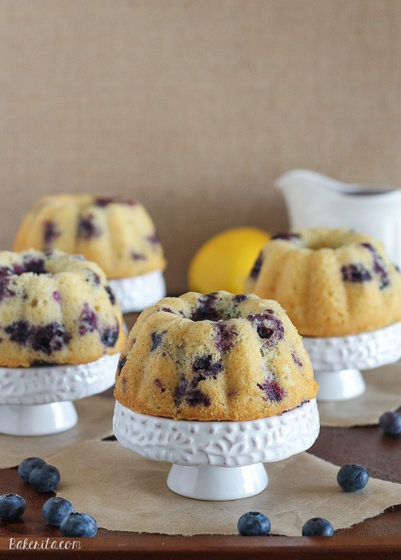 Baby Bundt Cake Recipes
 Mini Lemon Blueberry Bundt Cakes Bakerita