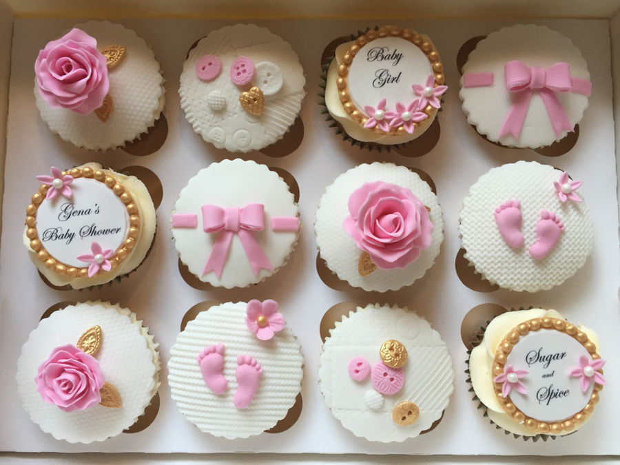 Baby Shower Cupcakes For A Girl
 Girl Baby Shower Cupcakes CakeCentral