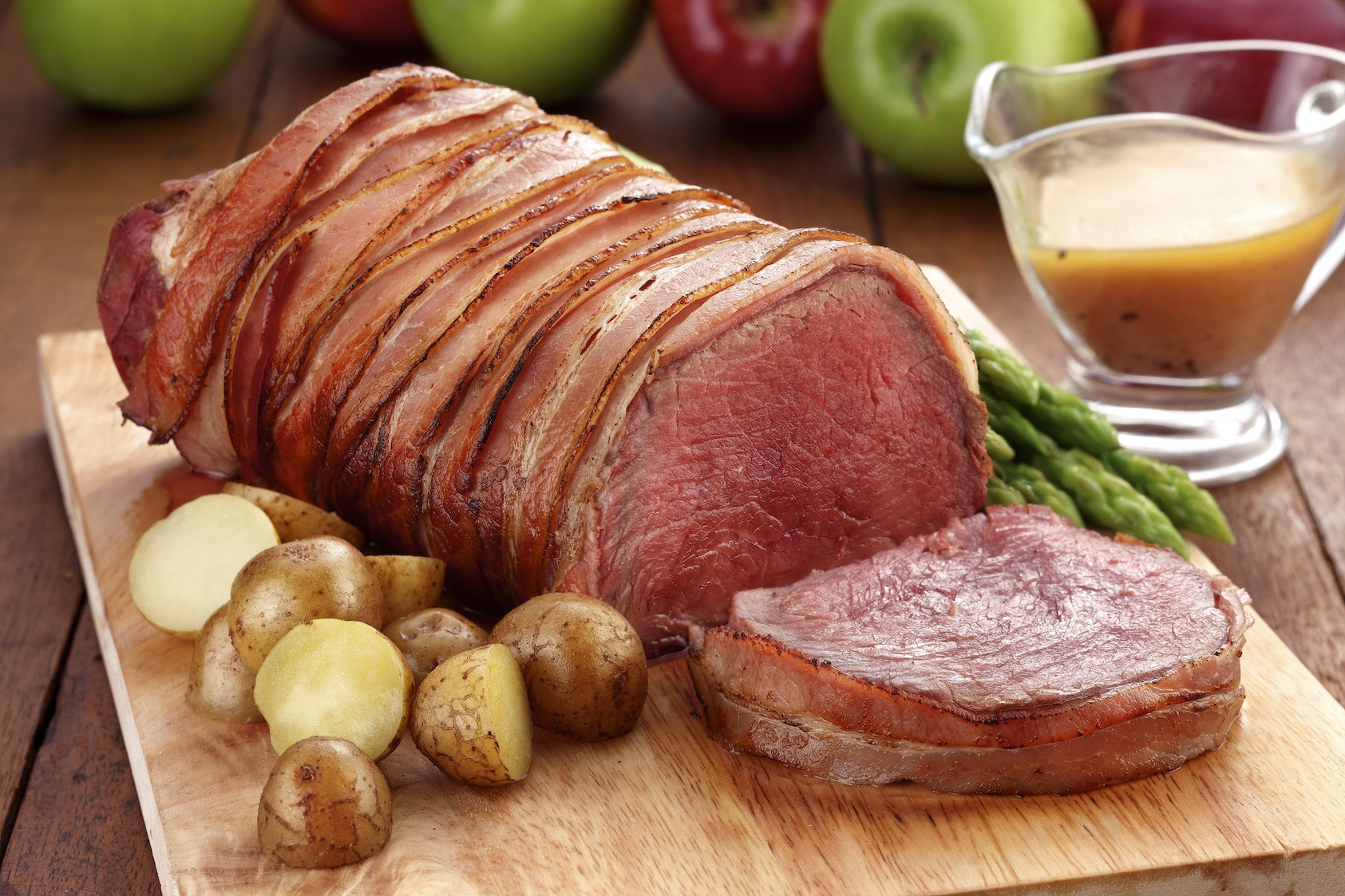 Bacon Wrapped Beef Tenderloin
 Oven Roasted Bacon Wrapped Beef Tenderloin
