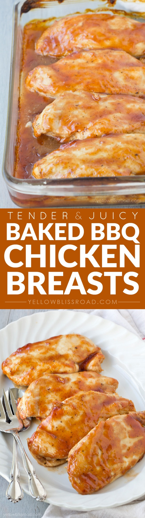 Baked Bbq Chicken Breasts
 Baked Barbecue Chicken Yellow Bliss Road