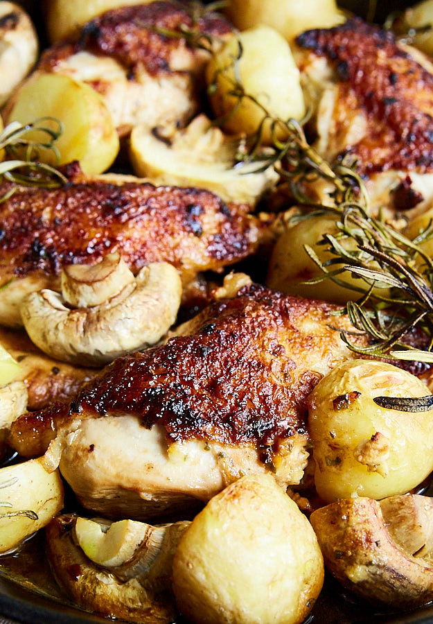 Baked Chicken Breast With Mushrooms
 Oven Roasted Chicken Breast with Potatoes and Mushrooms