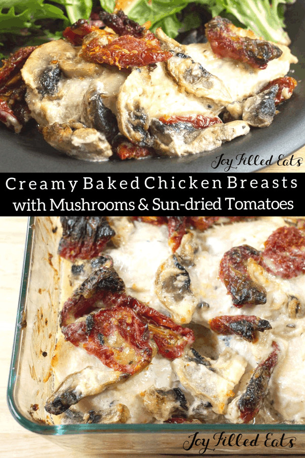 Baked Chicken Breast With Mushrooms
 Baked Chicken Breast with Mushrooms Keto Paleo Joy