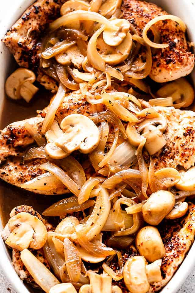 Baked Chicken Breast With Mushrooms
 Easy Cheesy Baked Chicken Breasts with Mushrooms