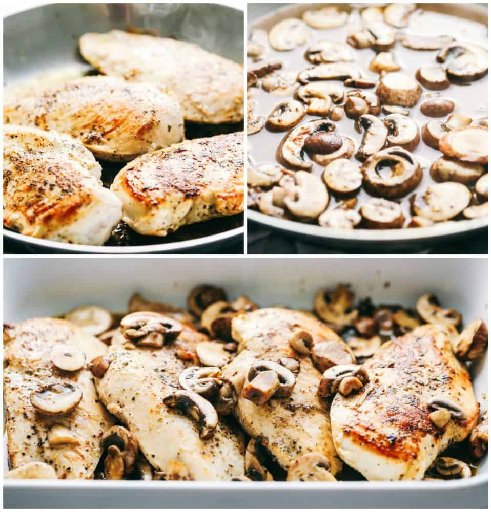 Baked Chicken Mushroom Recipes
 Easy Baked Cheesy Mushroom Chicken