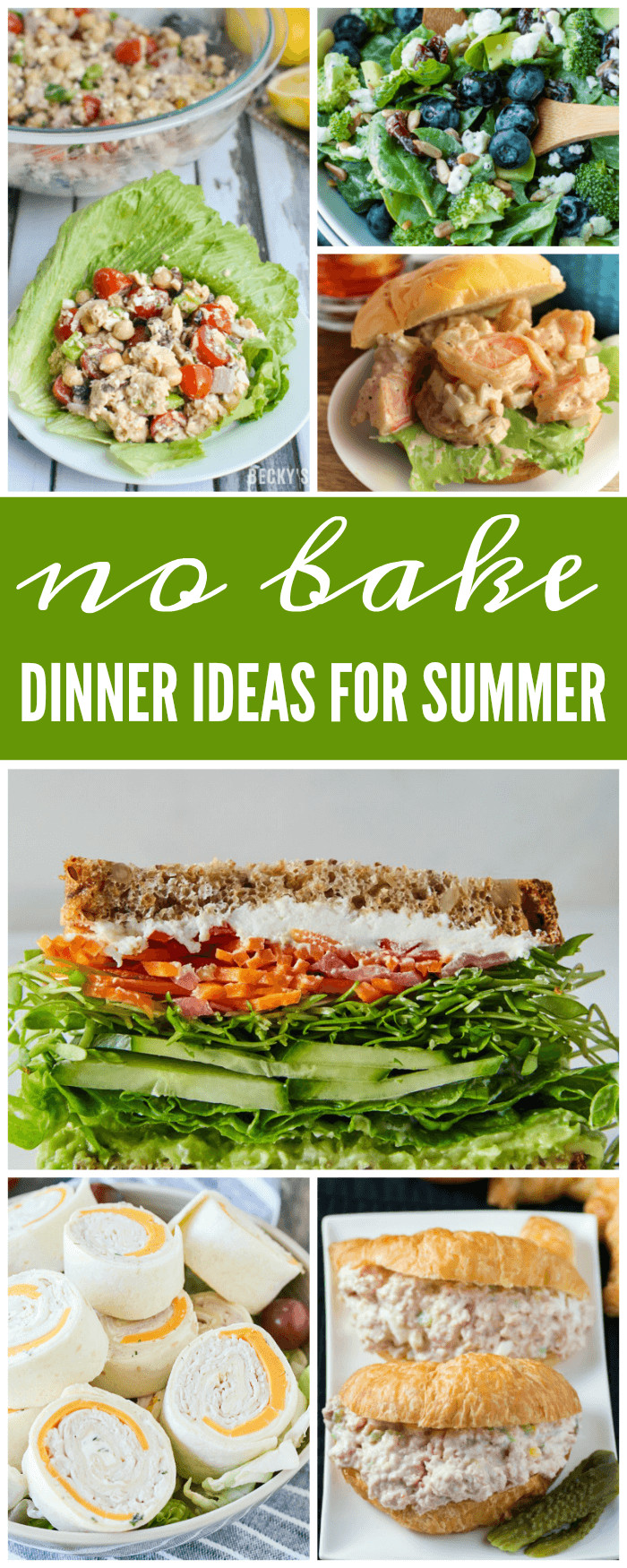 Baked Dinners Ideas
 No Bake Dinner Ideas for Summer & No Cook Dinner Recipes
