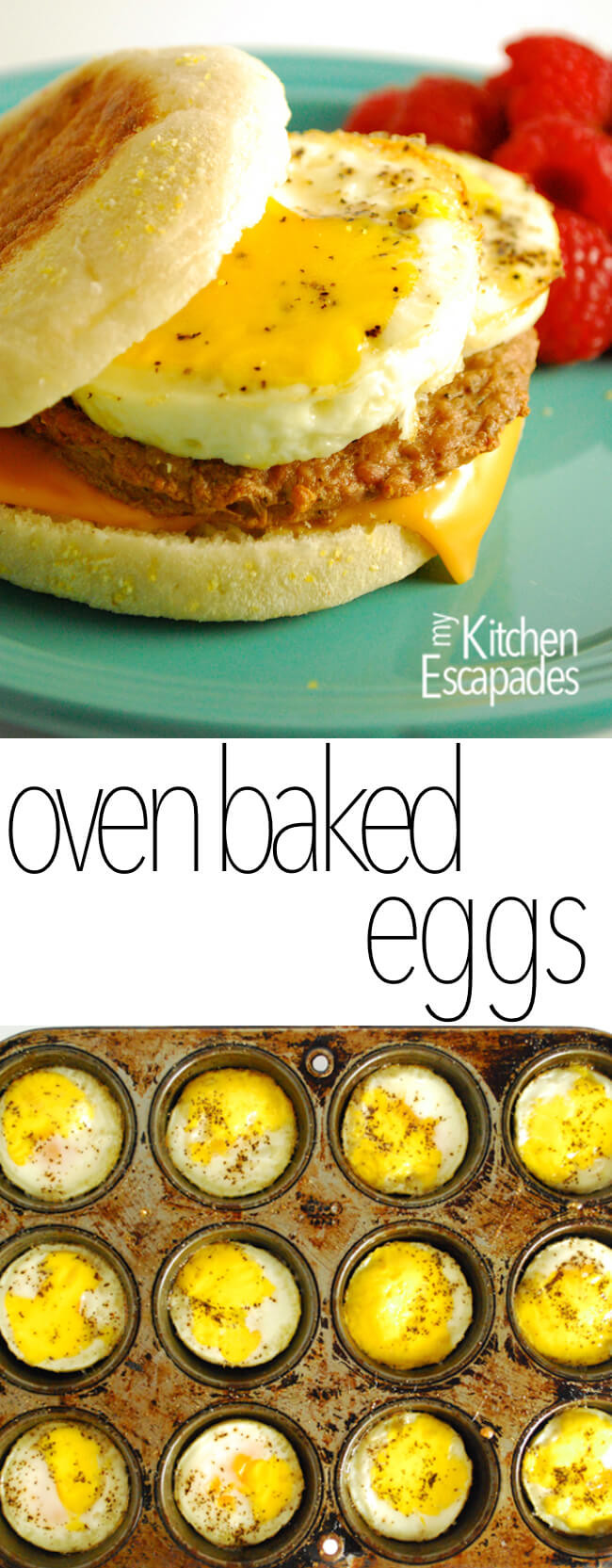Baked Eggs For Breakfast Sandwiches
 Freezer Breakfast Sandwich with Oven Baked Eggs