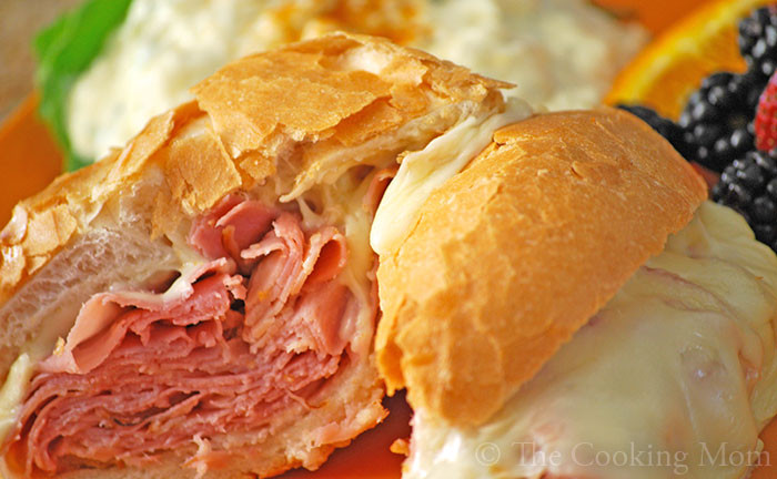 Baked Ham And Cheese Sandwiches In Foil
 Baked Hot Ham n Cheese Sandwiches The Cooking Mom