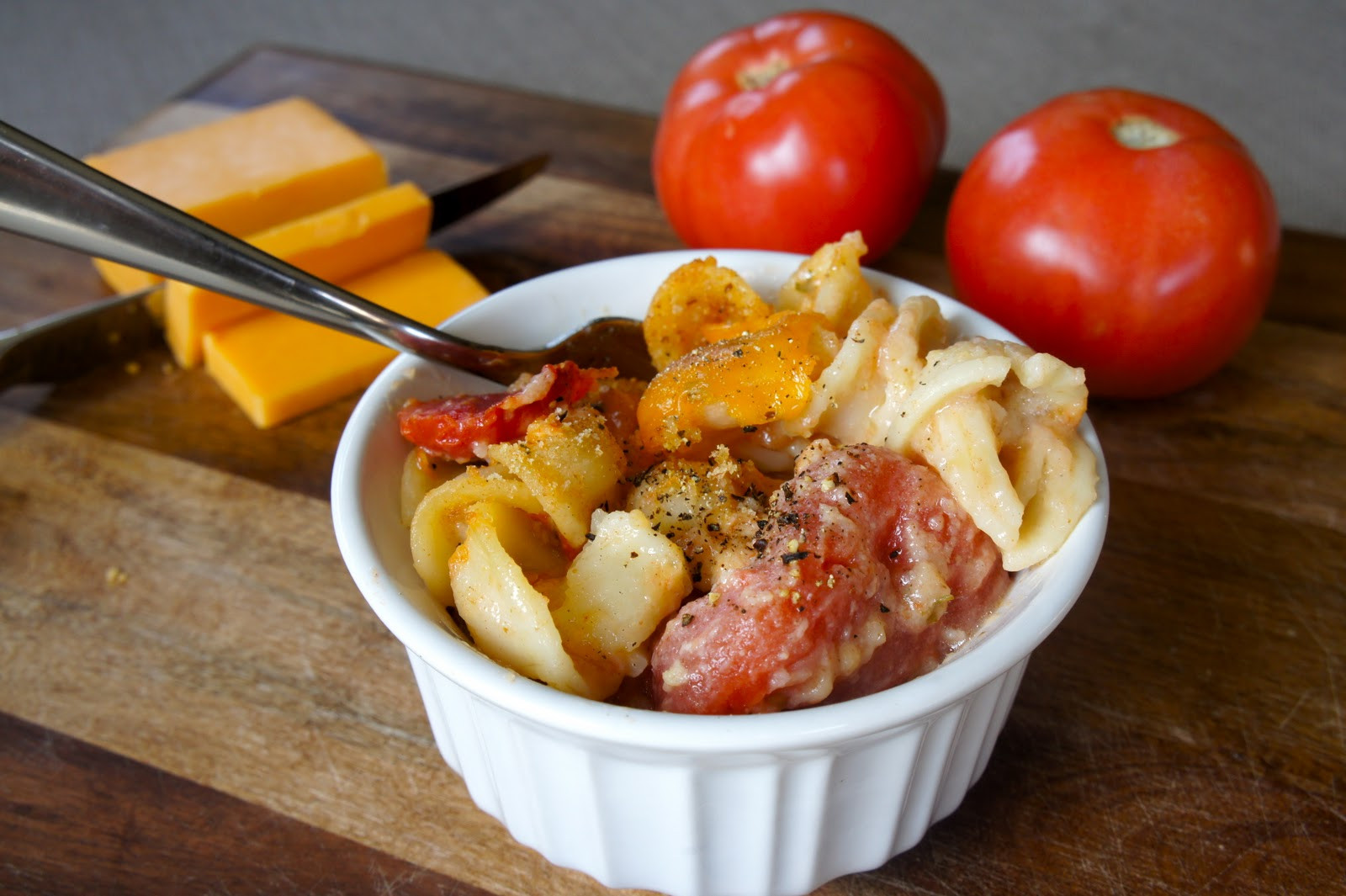 Baked Macaroni And Cheese With Tomato
 Table for Two Baked Macaroni and Cheese with Stewed Tomatoes