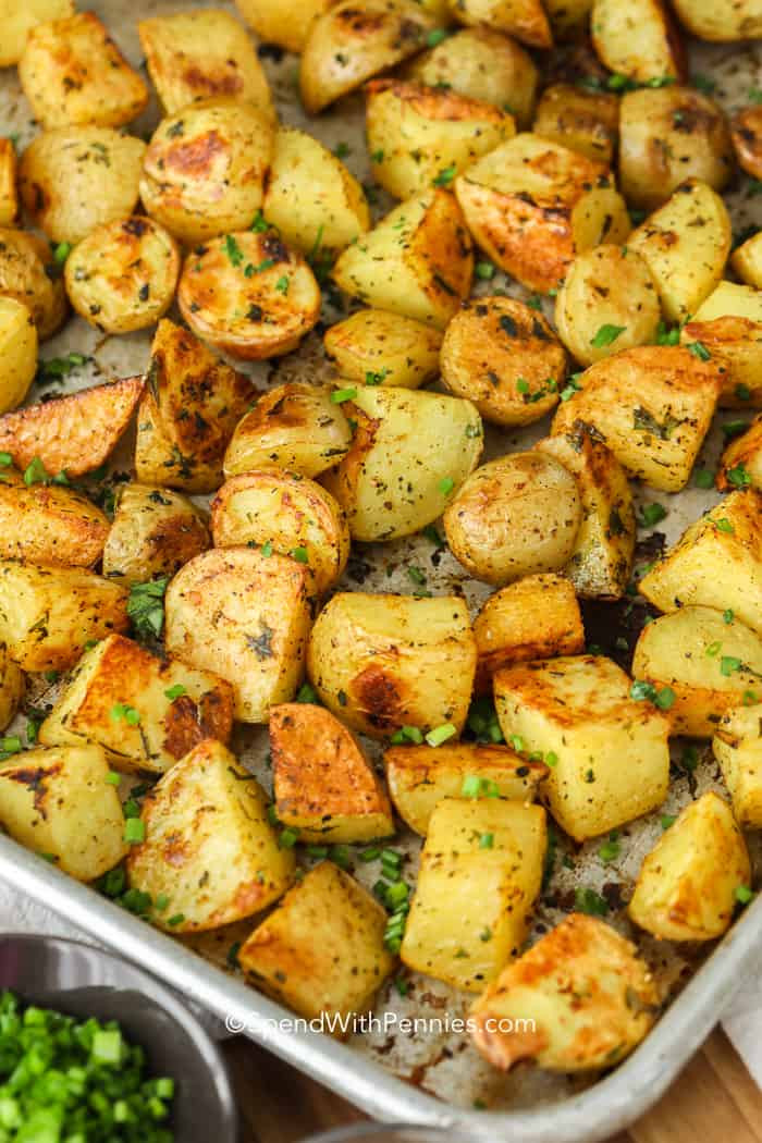 Baked Potato Oven Recipe Best Of Easy Oven Roasted Potatoes Easy to Make Spend with
