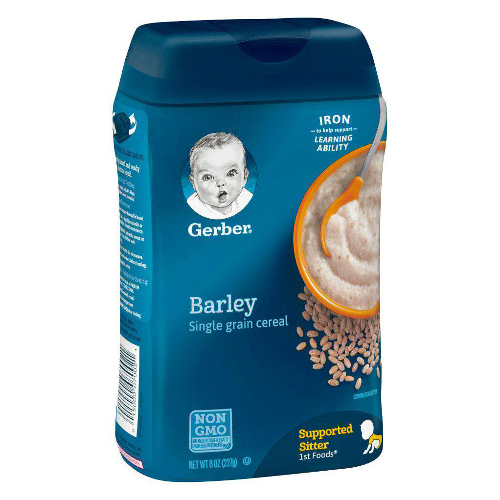 Barley Baby Cereal
 Gerber Barley Single Grain Cereal – 227 gm – ChotaBaby