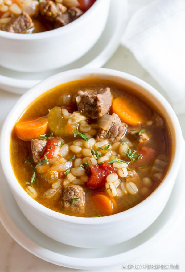 Barley Beef Soup
 Perfect Beef Barley Soup A Spicy Perspective