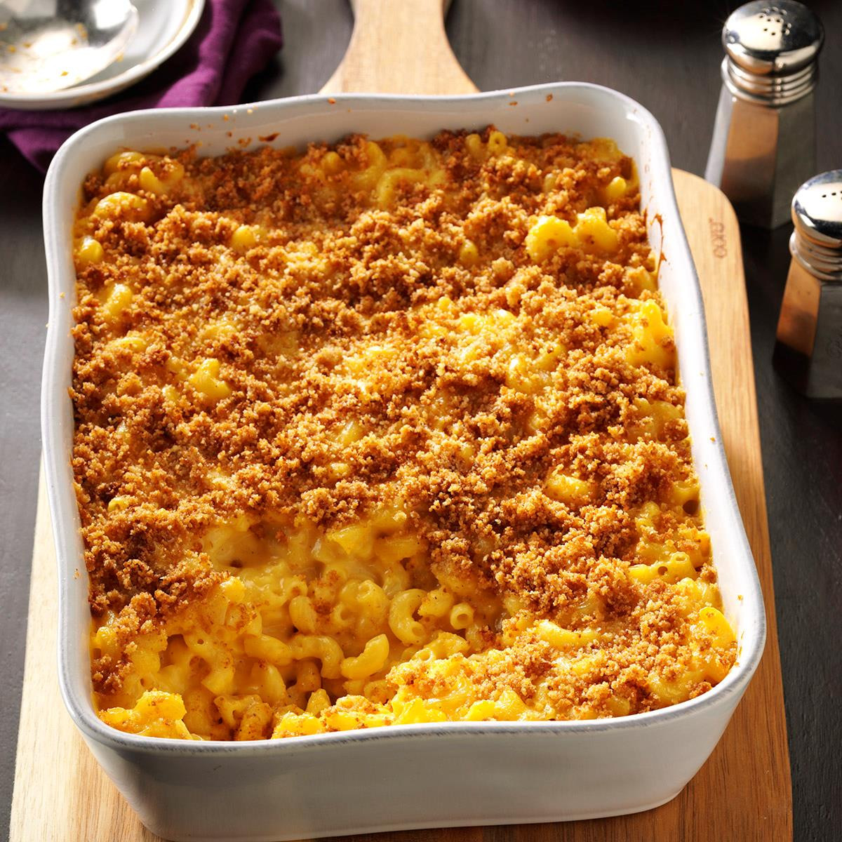 easy baked macaroni and cheese with cheese soup