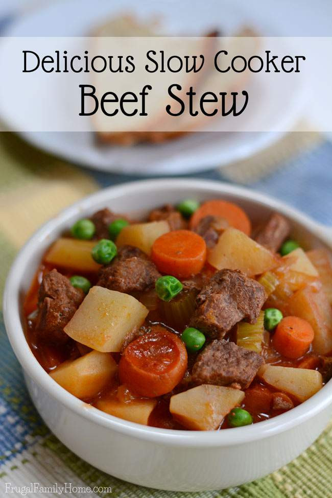 Basic Beef Stew
 Simple and Delicious Slow Cooker Beef Stew