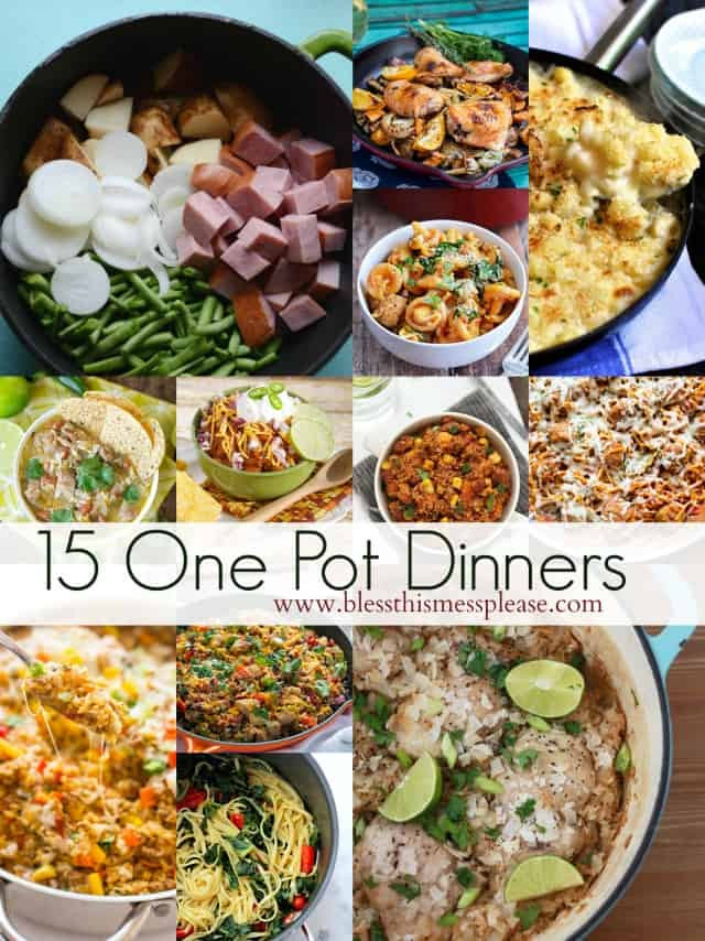 Basic Dinner Ideas
 15 Simple e Pot Dinner Ideas — Bless this Mess