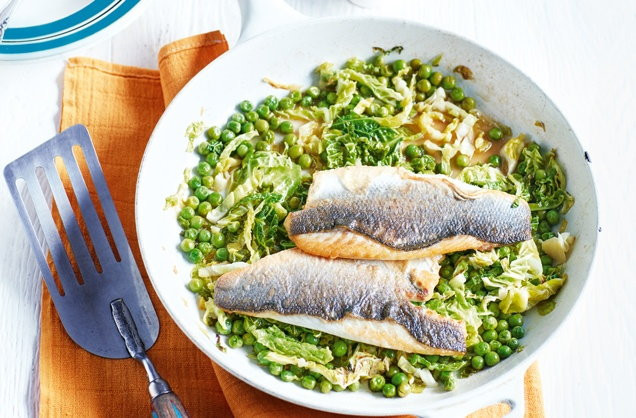 Bass Fish Recipes
 Sea Bass with Greens Fish Recipes
