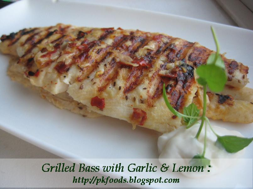Bass Fish Recipes
 Pakistani Food Recipes Grilled Bass fish with Garlic