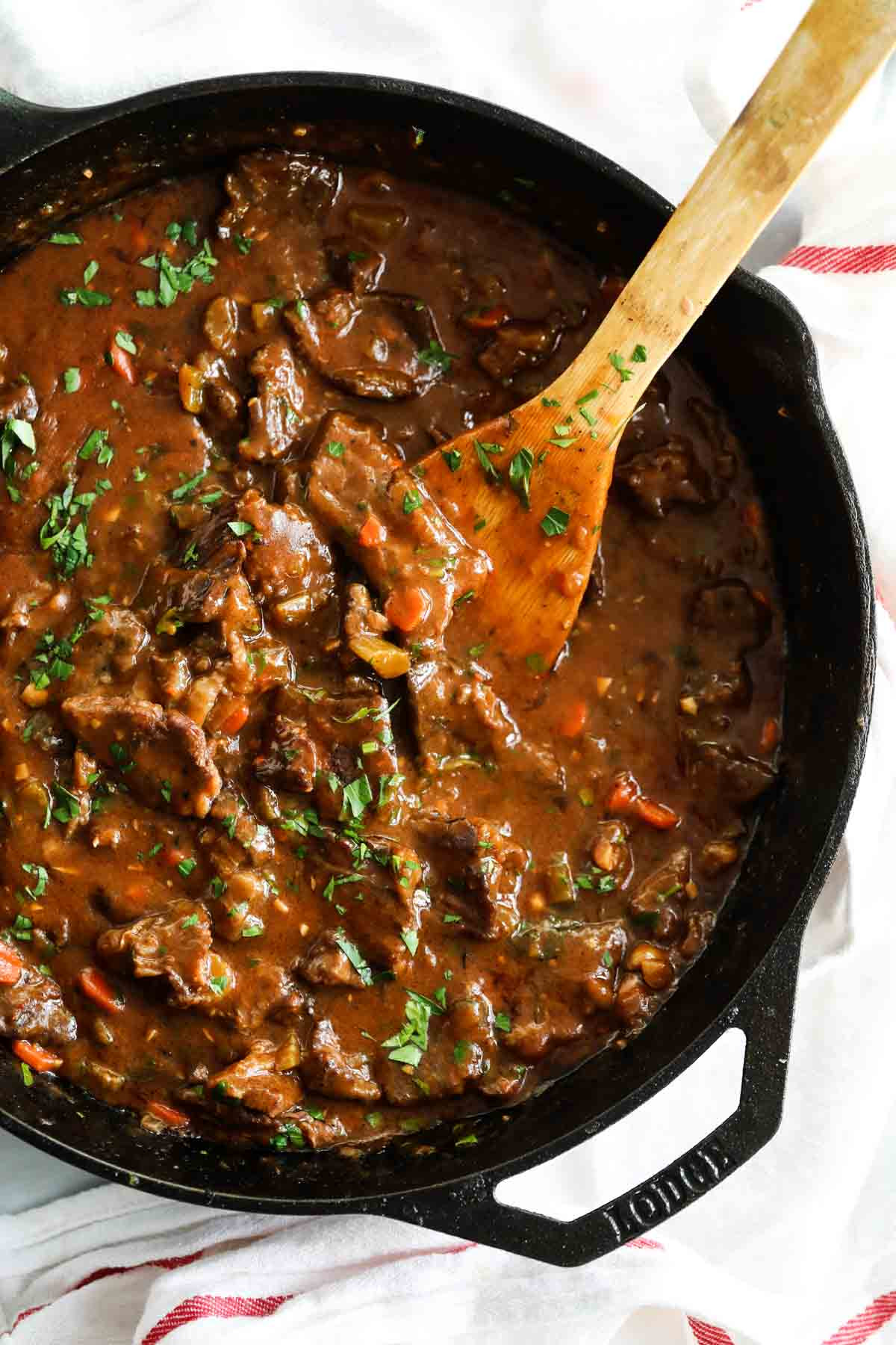 Beef Gravy Recipes
 Easy Smothered Beef Tips and Gravy Taste and Tell