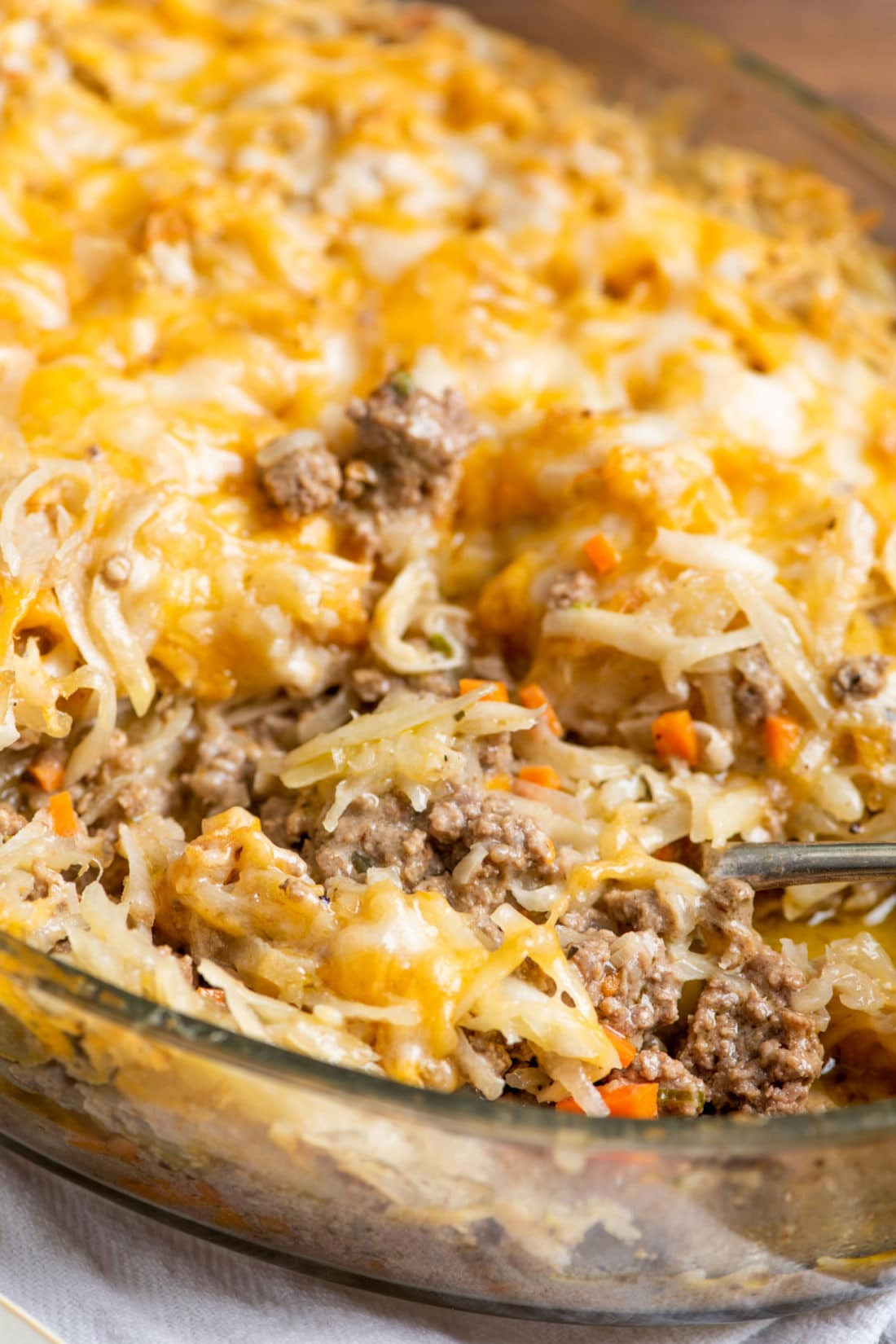 Beef Hash Brown Casserole
 Cheesy Ground Beef and Hash Brown Casserole Recipe — The