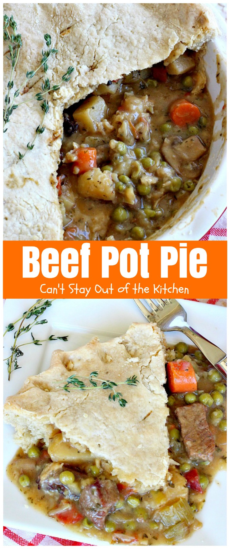 Beef Pot Pie
 Beef Pot Pie Can t Stay Out of the Kitchen
