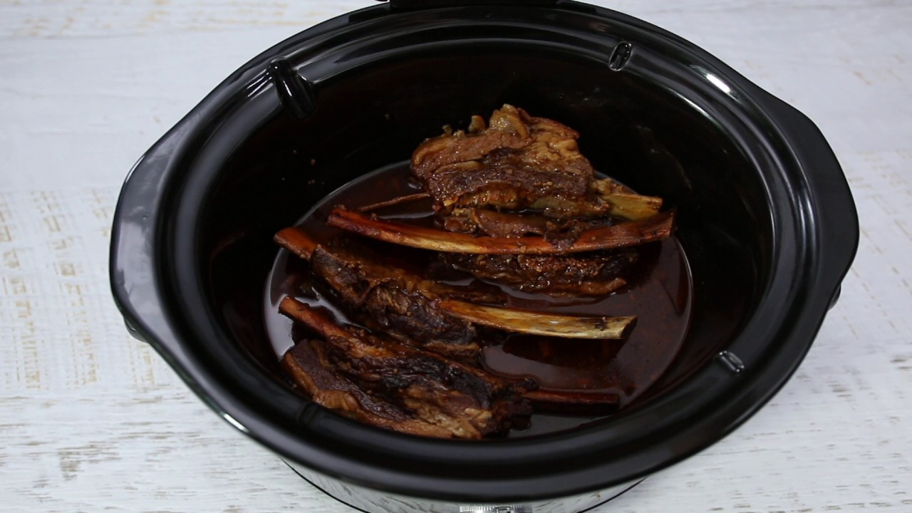 Beef Ribs In Crock Pot
 Crock Pot BBQ Beef Ribs Recipe