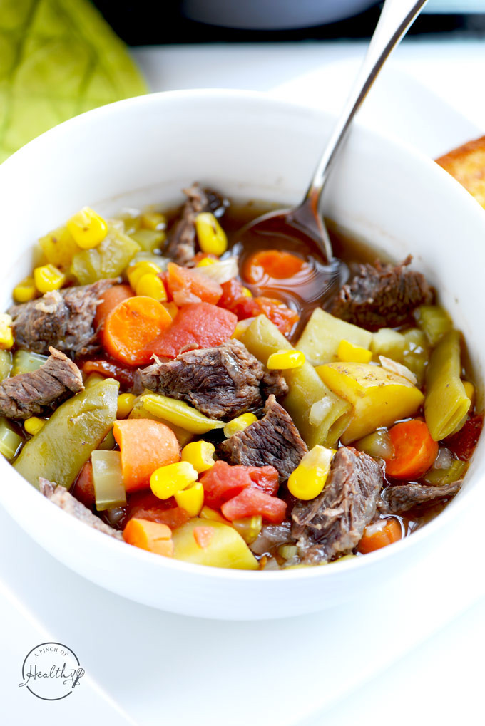 Beef Vegetable Soup Instant Pot
 Instant Pot Ve able Beef Soup A Pinch of Healthy