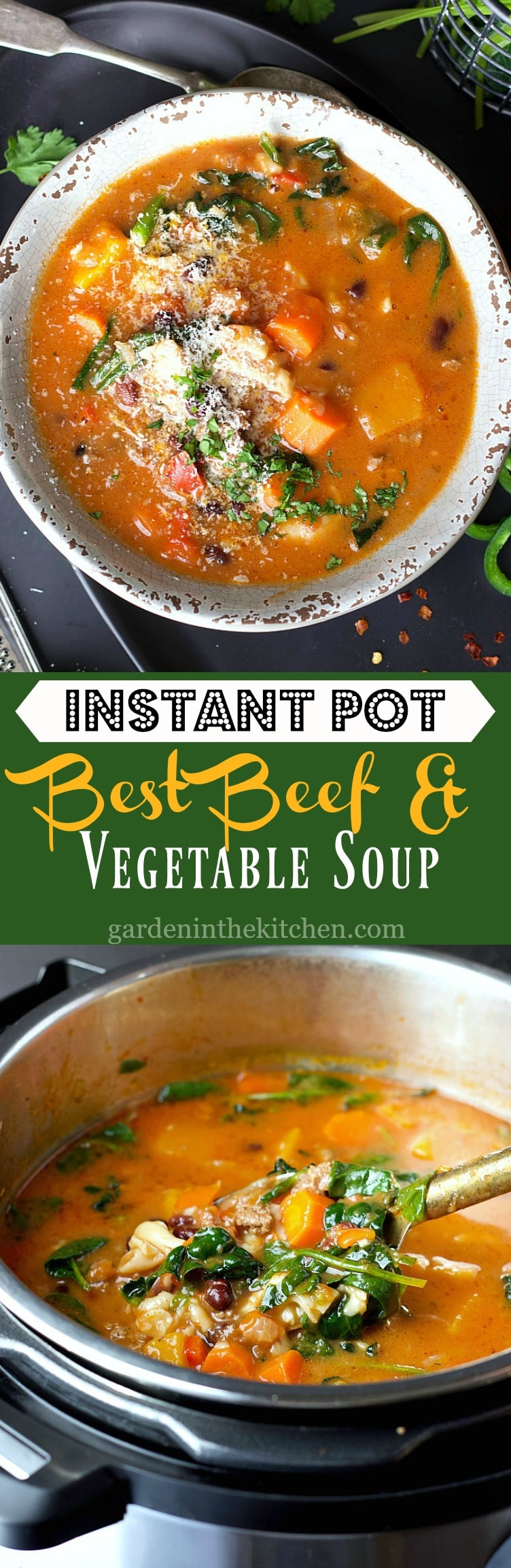 Beef Vegetable Soup Instant Pot
 Instant Pot Beef and Ve able Soup