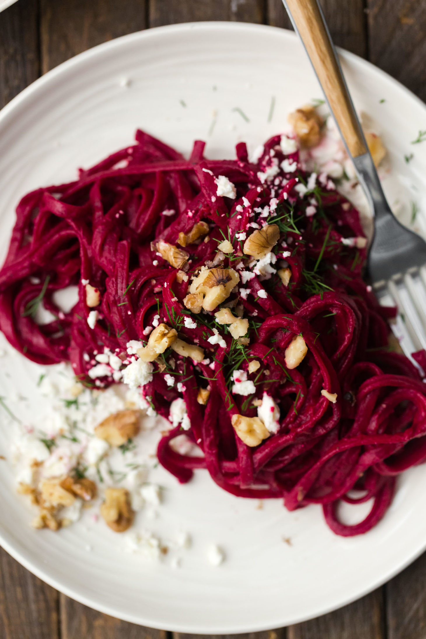 Beet Noodles Recipe
 Roasted Beet Pasta with Dill and Lemon