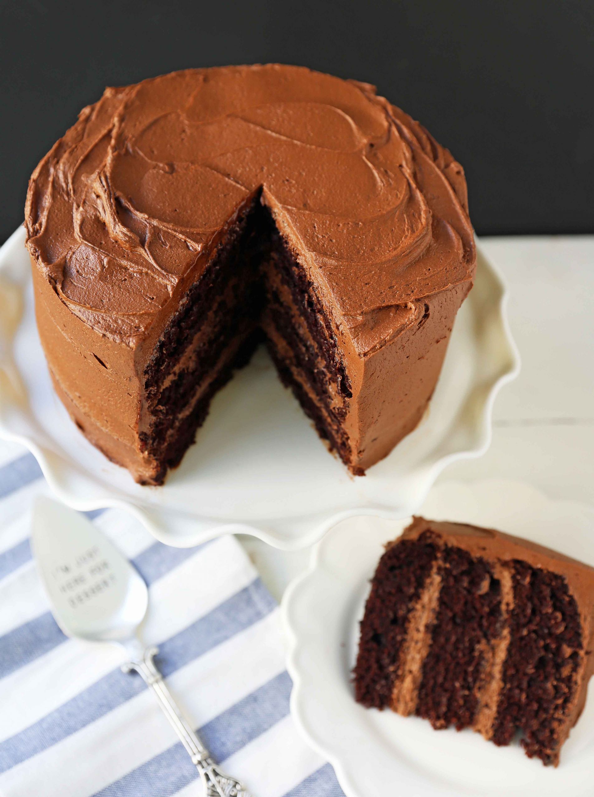 Best Frosting For Chocolate Cake
 Love at First Sight Chocolate Cake – Modern Honey
