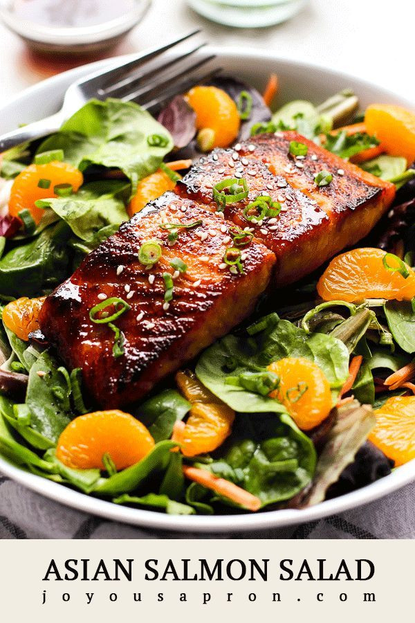 Best Salmon Salad Recipe
 Asian Salmon Salad with Ginger Soy Dressing