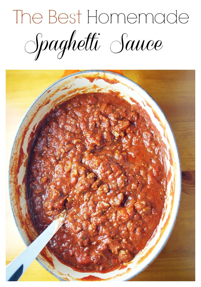 Best Spaghetti Sauce Recipe
 The Best Homemade Spaghetti Sauce Amee s Savory Dish