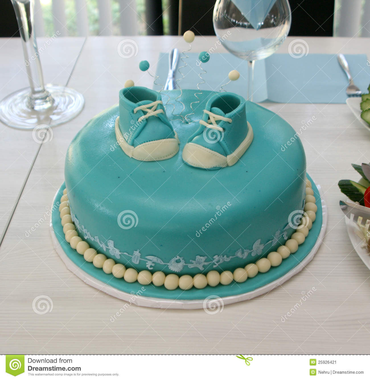 Birthday Cake For Baby Boy
 Baby boy birthday cake stock image Image of celebration