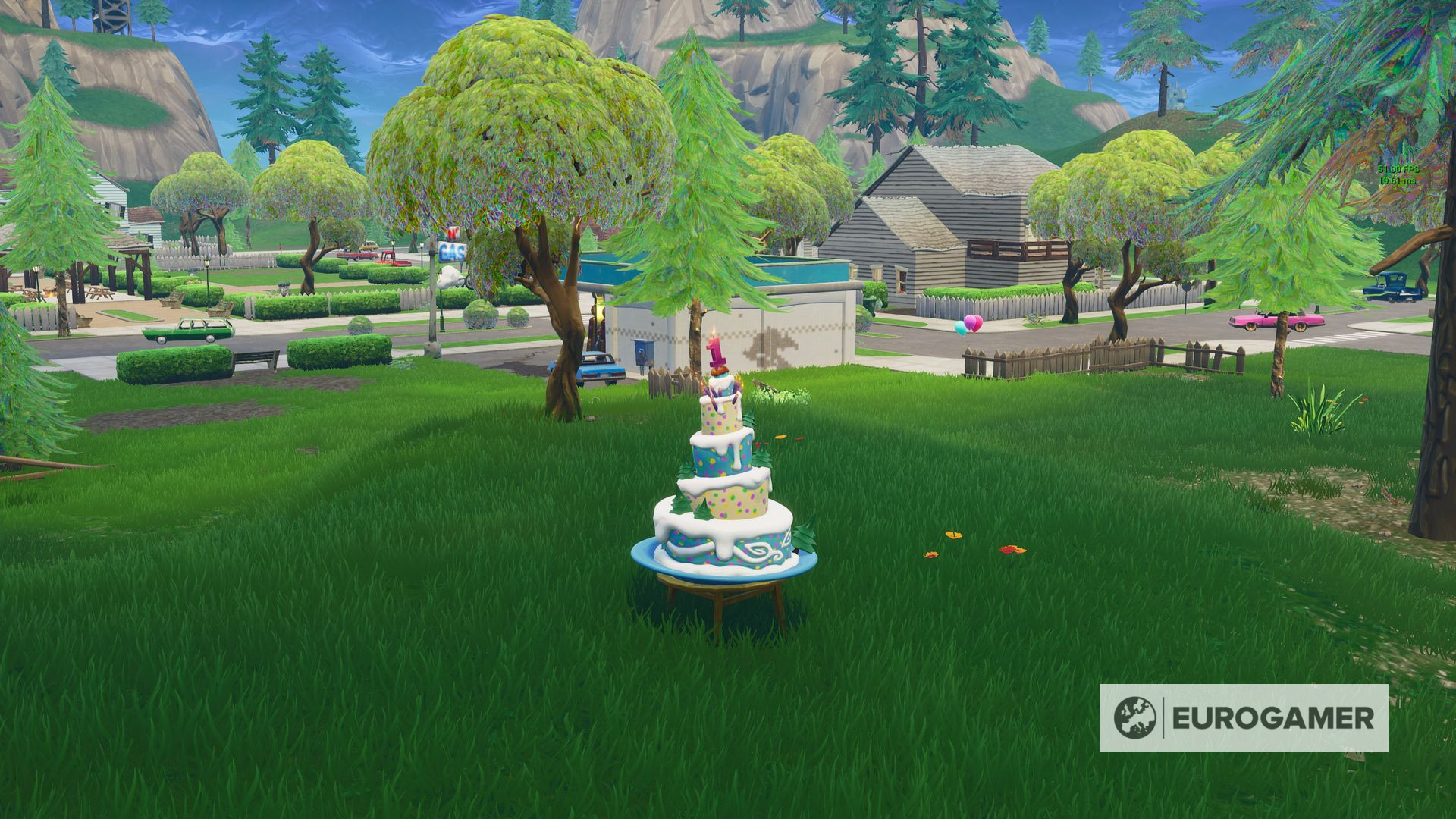 Birthday Cake Locations In Fortnite
 Fortnite Birthday Cake locations Where to dance in front