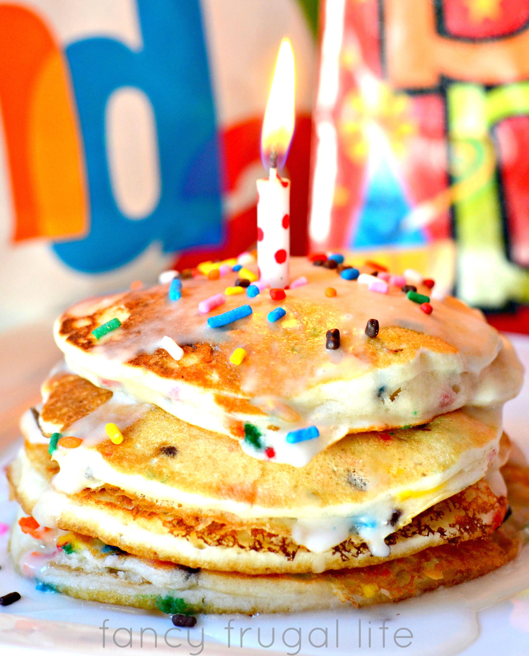 Birthday Cake Pancakes
 Easy Birthday Pancakes