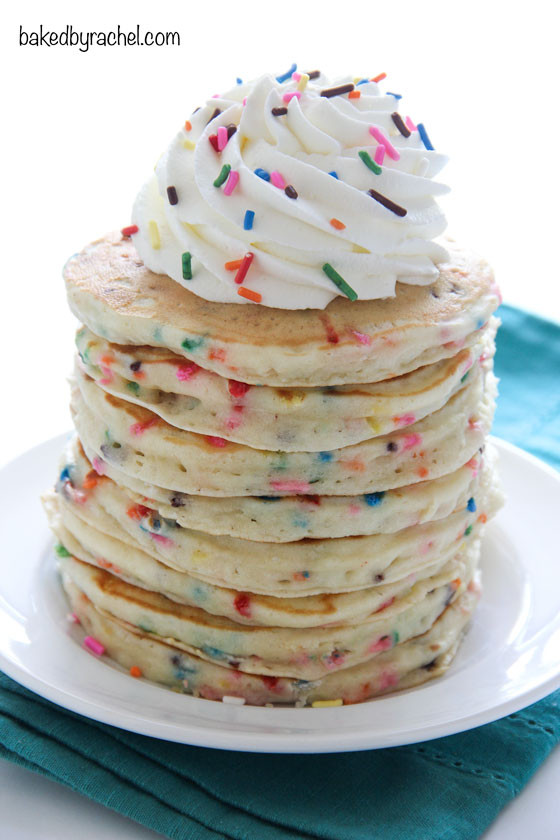 Birthday Cake Pancakes
 Funfetti Cake Batter Pancakes