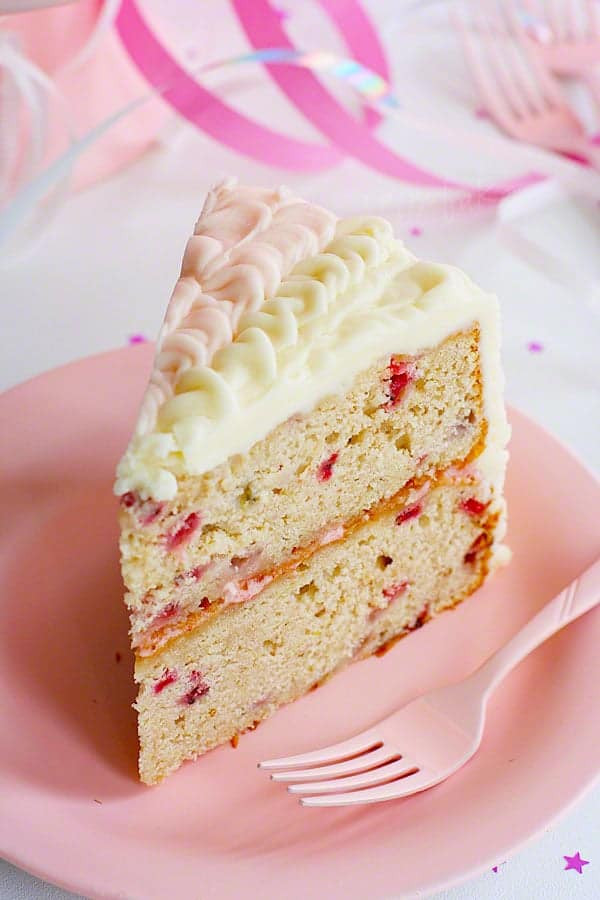 Birthday Cake Recipes From Scratch
 Strawberry Ruffle Birthday Cake from scratch