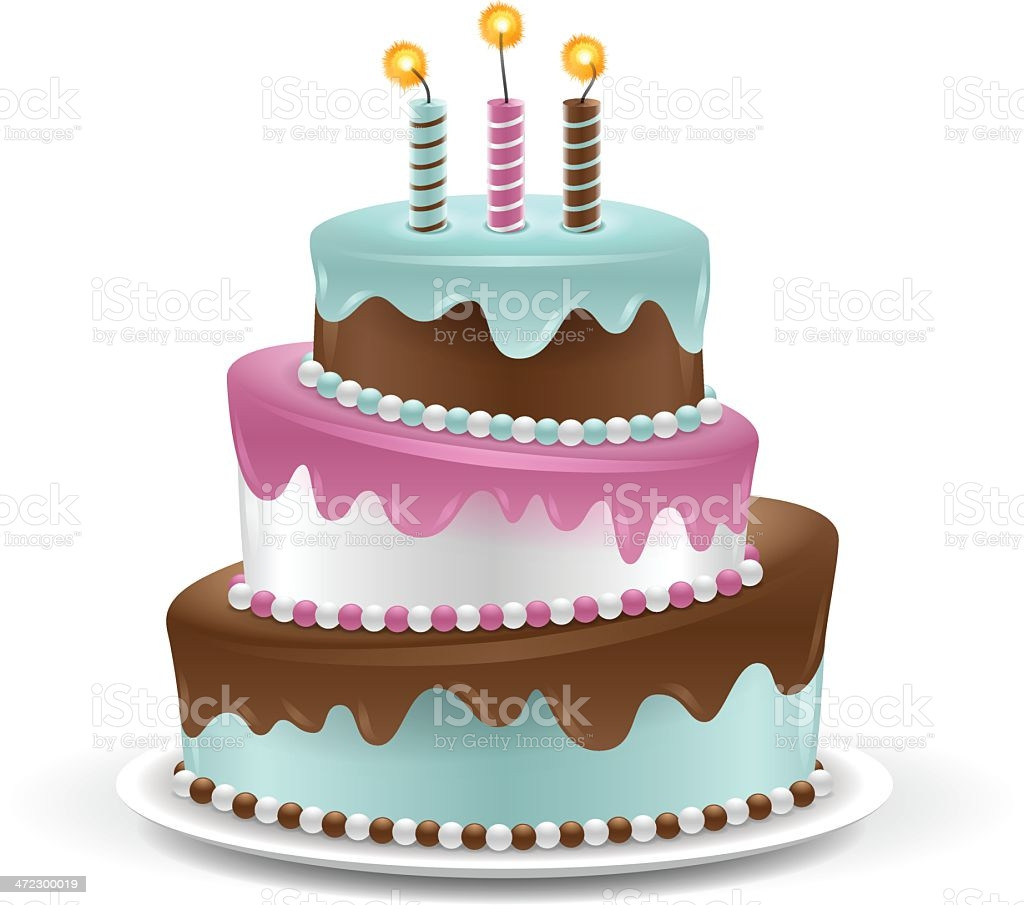 Birthday Cake Vector
 Cake Stock Illustration Download Image Now iStock