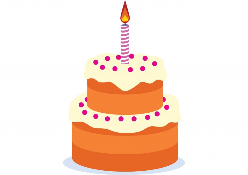 Birthday Cake Vector
 Birthday cake free vector drawing