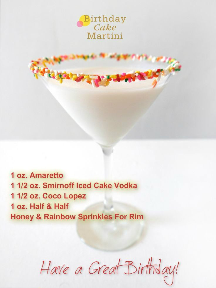 Birthday Cake Vodka Drink Recipes
 birthday cake martini I m really on the fence about a