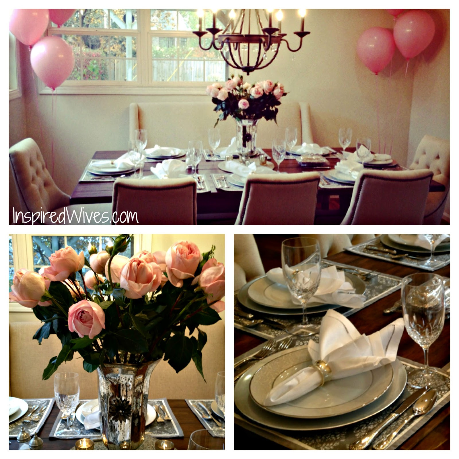 Birthday Dinner Ideas For Adults
 Inspired I Dos Elegant Dinner Party Think Pink